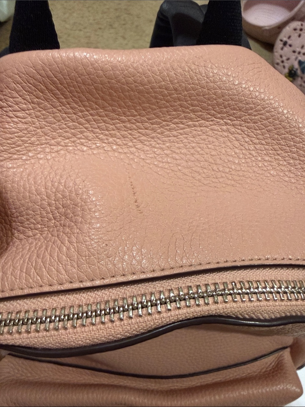 Coach Pebbled Leather Backpack in Dusty Rose - Picture 3 of 4